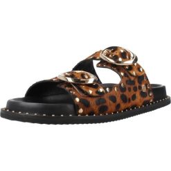 Sandały CARMELA 163056C Nadruk zwierzęcy. Czarne sandały Carmela, bez wzorów, ze skóry, sportowe, bez obcasa, bez zapięcia. Za 318.99 zł.