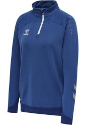 Damska bluza dresowa half zip Hummel Lead. Niebieskie bluzy Hummel, xs, bez wzorów, z dresówki, bez kaptura, do piłki nożnej. Za 161.25 zł.