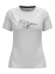 Odlo Koszulka funkcyjna "Essential" w kolorze białym rozmiar: M. Szare t-shirty sportowe ODLO, m, bez wzorów, z materiału, bez ramiączek, outdoorowe. Za 128.25 zł.