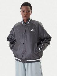 Adidas Kurtka bomber Stadium JZ6919 Szary Loose Fit. Szare kurtki adidas, m, bez wzorów, z syntetyku, bez kaptura. Za 529.99 zł.