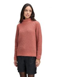 CARTOON Sweter w kolorze jagodowym rozmiar: 46. Czerwone swetry Cartoon, bez wzorów, ze splotem, bez ramiączek. Za 149.95 zł.