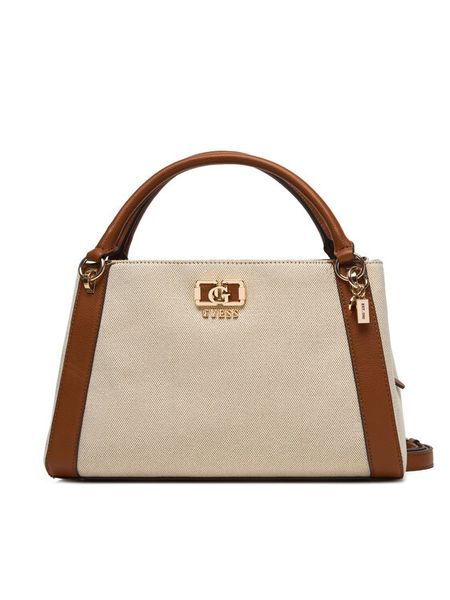 Guess Torebka Karnilla HWAG97 19070 Beżowy. Brązowe torebki klasyczne Guess, z aplikacjami, z materiału, bez dodatków. Za 679.99 zł.