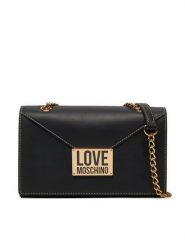 LOVE MOSCHINO Torebka JC4073PP1LLG100A Czarny. Czarne listonoszki Love Moschino, bez wzorów, ze skóry, bez dodatków. Za 869.99 zł.