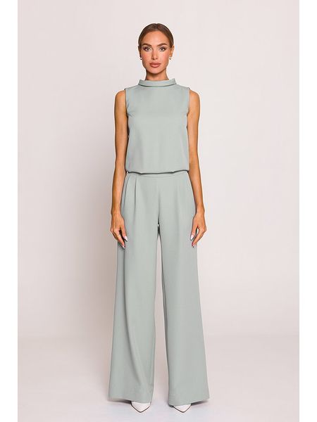 Made of emotion Kombinezon w kolorze zielonym rozmiar: XL. Zielone kombinezony Made Of Emotion, xl, bez wzorów, bez kołnierzyka, bez ramiączek. Za 180.49 zł.