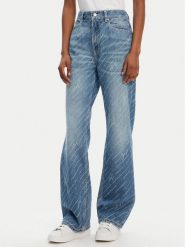 BOSS Jeansy C_Ada 50545081 Niebieski Straight Fit. Niebieskie jeansy Boss, bez wzorów, z bawełny. Za 699.99 zł.
