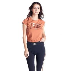 Damskie legginsy ActiveZone z paskami po bokach. Czarne legginsy LEONE 1947 APPAREL, bez wzorów, z tkaniny, sportowe. W wyprzedaży za 111.80 zł.