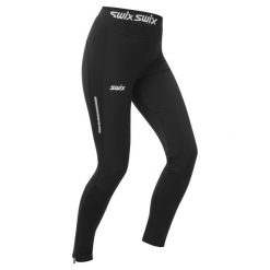 Legginsy do narciarstwa biegowego damskie Swix Focus Wind. Legginsy Swix, bez wzorów, z materiału, sportowe. Za 449.99 zł.