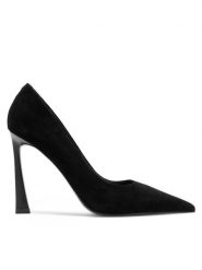 Eva Minge Szpilki SUZANNE-01 Czarny. Czarne szpilki Eva Minge, bez wzorów, ze skóry, bez obcasa, na szpilce, bez zapięcia. Za 429.99 zł.