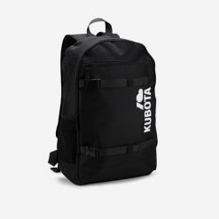 Czarny plecak z taśmami Kubota. Czarne plecaki Kubota, bez wzorów, bez dodatków. Za 129.99 zł.