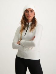 Bluza narciarska damska Poederbaas. Białe bluzy bez kaptura POEDERBAAS, na zimę, l, bez wzorów, z materiału, bez kaptura, narciarskie. Za 164.70 zł.