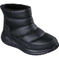 Buty damskie Skechers On the go Stellar Everest. Czarne buty trekkingowe Skechers, bez wzorów, z materiału, bez zapięcia, trekkingowe. Za 339.99 zł.