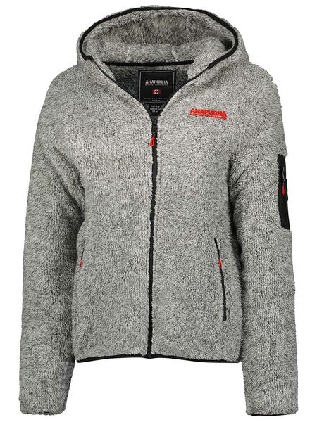 ANAPURNA Kurtka polarowa "Ulebana" w kolorze szarym rozmiar: S. Szare kurtki ANAPURNA, s, bez wzorów, z polaru, bez kaptura. Za 126.99 zł.