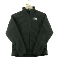 Second life - The North Face kurtka polarowa damska - Stan dobry. Czarne kurtki The North Face, s, bez wzorów, z materiału, sportowe, bez kaptura. Za 127.76 zł.