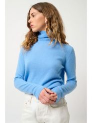 AUTHENTIC CASHMERE Kaszmirowy sweter "Bise" w kolorze błękitnym rozmiar: M. Niebieskie swetry AUTHENTIC CASHMERE, m, bez wzorów, z kaszmiru, bez ramiączek. Za 405.61 zł.