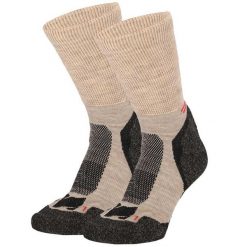 Skarpety turystyczne - Wełna Merino - Multi beżowy 2 pary. Brązowe skarpetki XTREME, bez wzorów, z wełny. Za 128.95 zł.