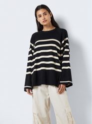 Noisy May Sweter 27027534 Czarny Relaxed Fit. Czarne swetry Noisy May, s, bez wzorów, z wiskozy, bez ramiączek. Za 329.99 zł.