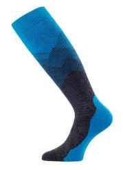 Skarpety narciarskie uniseks Lasting FWM 585 Merino 85%. Niebieskie skarpetki LASTING, bez wzorów, z dzianiny. Za 139.90 zł.