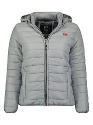 Geographical Norway Kurtka pikowana "Atika" w kolorze szarym rozmiar: S. Szare kurtki Geographical Norway, s, z aplikacjami, bez kaptura. Za 117.17 zł.