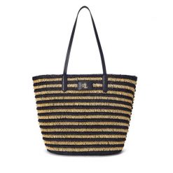Torebka LAUREN RALPH LAUREN. Niebieskie shopper bag Lauren Ralph Lauren, bez wzorów, bez dodatków. Za 709.99 zł.