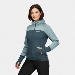 Bluza damska elastyczna Alpinus UBA. Niebieskie bluzy Alpinus, xl, bez wzorów, z elastanu, bez kaptura. Za 274.99 zł.
