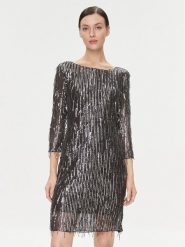 Bruuns Bazaar Sukienka koktajlowa BBW3759 Czarny Regular Fit. Czarne sukienki Bruuns Bazaar, xs, bez wzorów, z syntetyku, wizytowe, bez kołnierzyka, bez ramiączek. Za 939.99 zł.