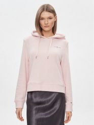 Tommy Hilfiger Bluza 1985 WW0WW40274 Różowy Relaxed Fit. Czerwone bluzy Tommy Hilfiger, l, bez wzorów, z bawełny, bez kaptura. Za 339.99 zł.