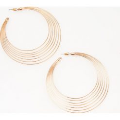 Kolczyki koła - Złoty. Żółte kolczyki Reserved. Za 19.99 zł.