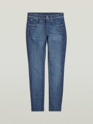 G-Star Dżinsy "Lhana" - Super Skinny fit - w kolorze niebieskim rozmiar: W30/L32. Niebieskie jeansy G-Star, l, bez wzorów, klasyczne. Za 176.50 zł.