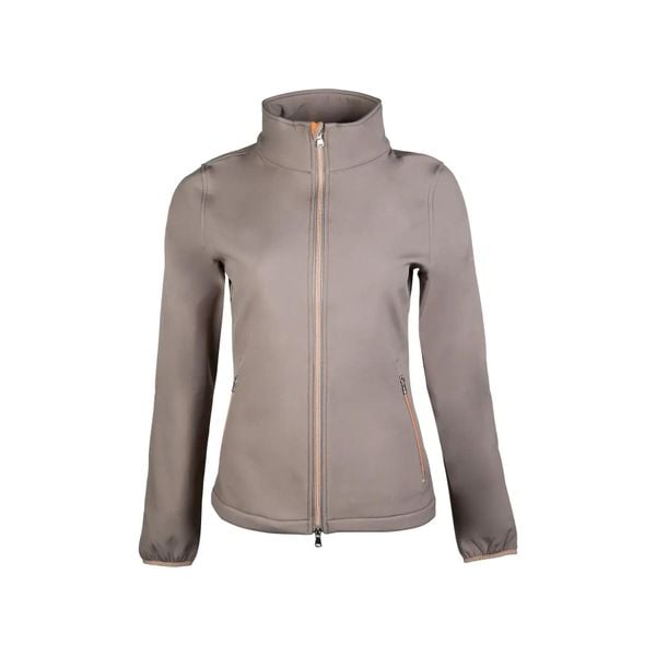 Damska kurtka jeździecka softshell HKM Lily. Brązowe kurtki HKM, xs, bez wzorów, z softshellu, bez kaptura. Za 212.00 zł.