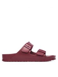Birkenstock Klapki Arizona 1032862 Bordowy. Czerwone klapki Birkenstock, bez wzorów, z syntetyku, bez obcasa, bez zapięcia. Za 249.99 zł.