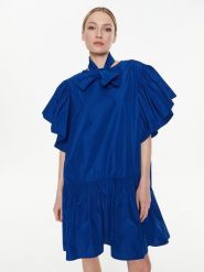 MMC Studio Sukienka codzienna Mo Granatowy Oversize. Niebieskie sukienki MMC STUDIO, na co dzień, bez wzorów, z syntetyku, bez kołnierzyka, bez ramiączek, oversize. Za 839.99 zł.