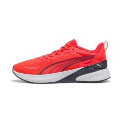Buty do treningu biegowego Puma. Czerwone buty treningowe Puma, bez wzorów, z materiału, bez zapięcia, na fitness i siłownię. Za 282.50 zł.
