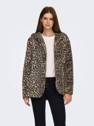 ONLY Kardigan w kolorze jasnobrązowo-czarnym rozmiar: M. Brązowe swetry ONLY, m, bez wzorów, bez ramiączek. Za 127.05 zł.