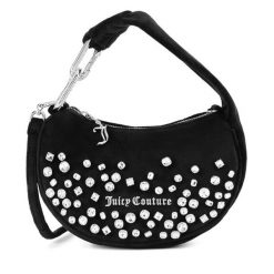 Torebka Juicy Couture. Czarne torebki klasyczne Juicy Couture, z aplikacjami, klasyczne, bez dodatków. Za 349.99 zł.