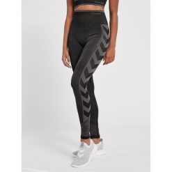 Damskie wysokie legginsy Hummel MT Energy. Czarne legginsy Hummel, bez wzorów, z dzianiny, eleganckie. Za 188.50 zł.