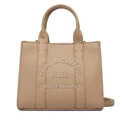 Torebka KARL LAGERFELD. Brązowe torebki klasyczne KARL LAGERFELD, bez wzorów, klasyczne, bez dodatków. Za 649.99 zł.