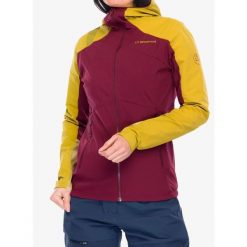 Kurtka softshell damska La Sportiva Aequilibrium Speed Jacket. Czerwone kurtki przejściowe sportowe La Sportiva, bez wzorów, z softshellu, bez kaptura, trekkingowe. Za 731.49 zł.