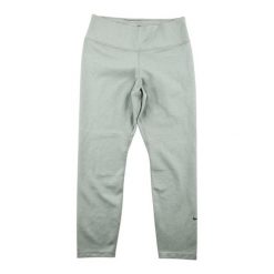 Second life - Damskie szare legginsy Dri-Fit - Jak nowy. Szare legginsy Nike, bez wzorów, sportowe. Za 106.46 zł.