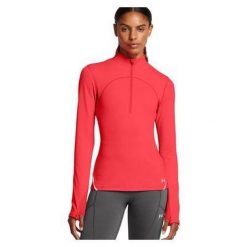 Bluza sportowa damska Under Armour termoaktywna treningowa rozpinana. Czerwone bluzy bez kaptura Under Armour, s, bez wzorów, bez kaptura, do biegania. W wyprzedaży za 256.60 zł.