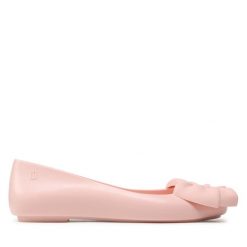 Baleriny Melissa. Czerwone baleriny Melissa, bez wzorów, bez obcasa, bez zapięcia. Za 199.99 zł.