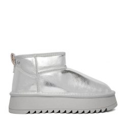 Śniegowce Eva Minge. Szare śniegowce Eva Minge, bez wzorów, bez zapięcia. Za 299.99 zł.