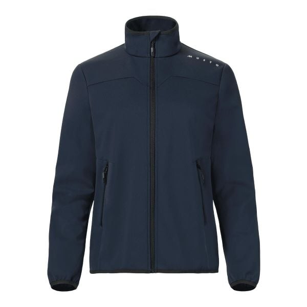 Damska kurtka wodoodporna Musto Evolution Softshell. Niebieskie kurtki Musto, s, bez wzorów, z materiału, bez kaptura. Za 629.25 zł.