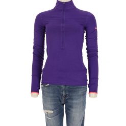 Bluza damska Dri-Fit Nike PRO. Fioletowe bluzy Nike, l, bez wzorów, z materiału, bez kaptura, na fitness i siłownię, dri-fit (nike). Za 114.98 zł.