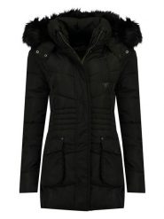 Geographical Norway Płaszcz zimowy "Bouvar" w kolorze czarnym rozmiar: 176. Czarne płaszcze Geographical Norway, na zimę, bez wzorów, bez kaptura. Za 255.95 zł.