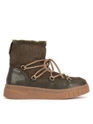 Jenny Fairy Śniegowce WS5888-11 Khaki. Brązowe śniegowce Jenny Fairy, bez wzorów, z materiału, bez zapięcia. Za 179.99 zł.