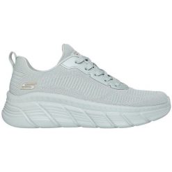 Buty sportowe damskie Skechers Bobs B Flex Hi Fly. Niebieskie buty sportowe lifestyle Skechers, bez wzorów, bez zapięcia, na fitness i siłownię. Za 390.00 zł.