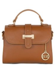 Mia Tomazzi Skórzana torebka "Diomede" w kolorze jasnobrązowym - 24 x 20 x 12 cm rozmiar: onesize. Brązowe torebki klasyczne Mia Tomazzi, bez wzorów, z materiału, przez ramię, bez dodatków. Za 217.99 zł.