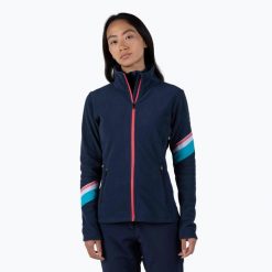 Bluza damska Rossignol Strawpile Fleece Fz. Niebieskie bluzy bez kaptura Rossignol, l, bez wzorów, z materiału, bez kaptura, narciarskie. Za 387.05 zł.
