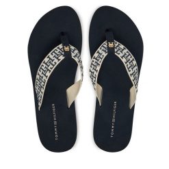 Japonki Tommy Hilfiger. Niebieskie japonki Tommy Hilfiger, bez wzorów. Za 169.99 zł.