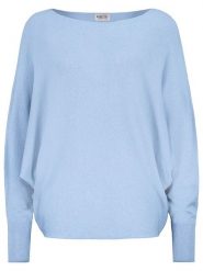 Sublevel Sweter w kolorze błękitnym rozmiar: M/L. Niebieskie swetry Sublevel, l, bez wzorów, ze splotem, bez ramiączek. Za 127.95 zł.